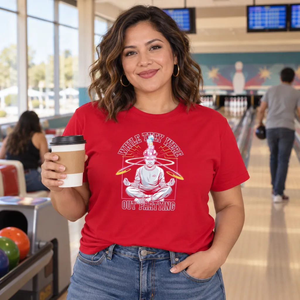 While They Were Partying Meme Tee