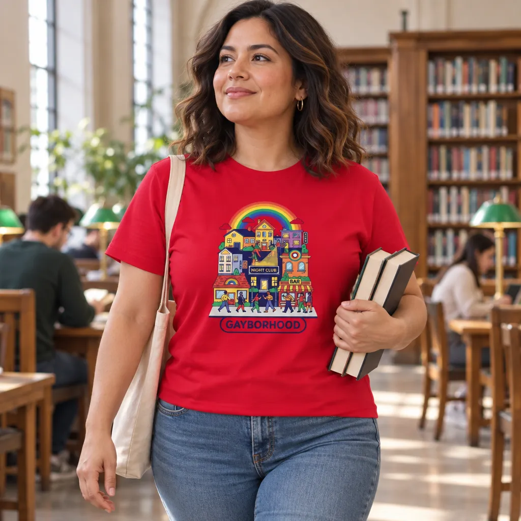 Gayborhood Tee: Welcome Home & Celebrate!