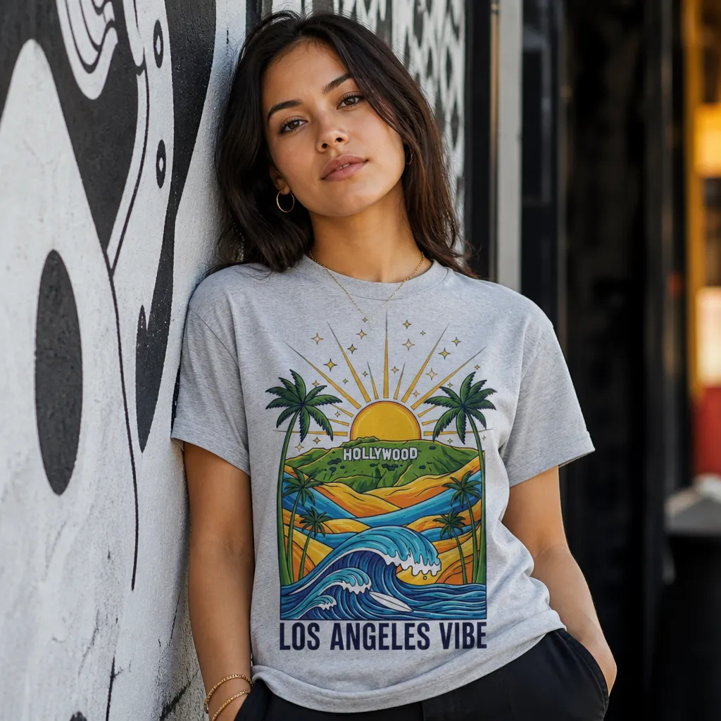 LA Vibe Meme Poster: Golden State Dream