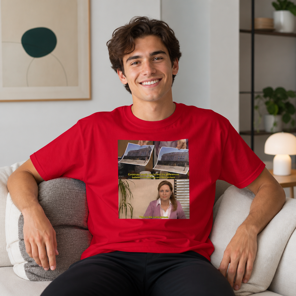 Model wearing They're the Same Picture T-Shirt T-Shirts in White