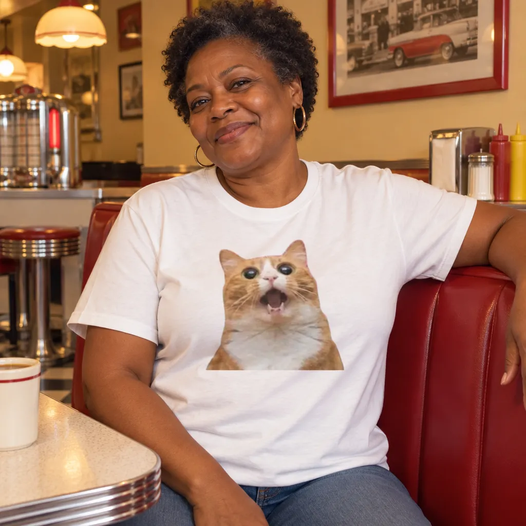 Cosmic Feline Explorer Tee