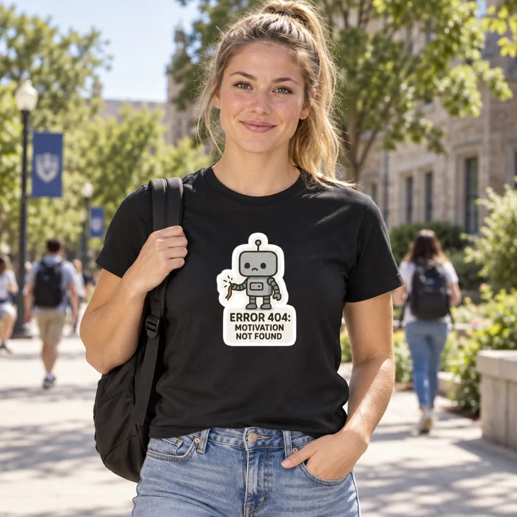 Error 404: Motivation Not Found. T-Shirt