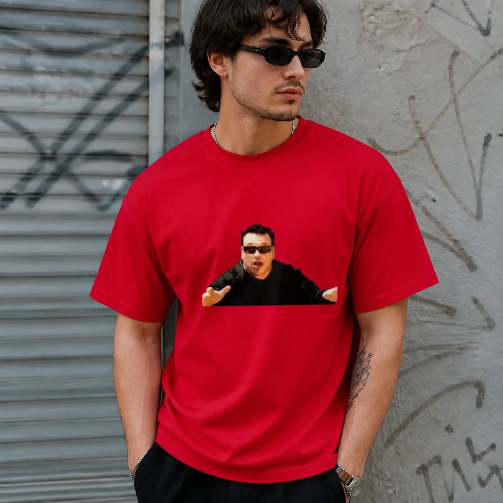 Model wearing Nobody T-Shirt T-Shirts in Black