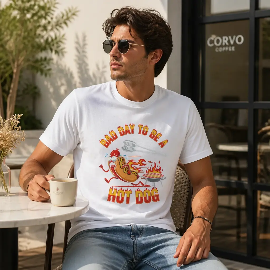 Bad Day To Be A Hot Dog Graphic Tee