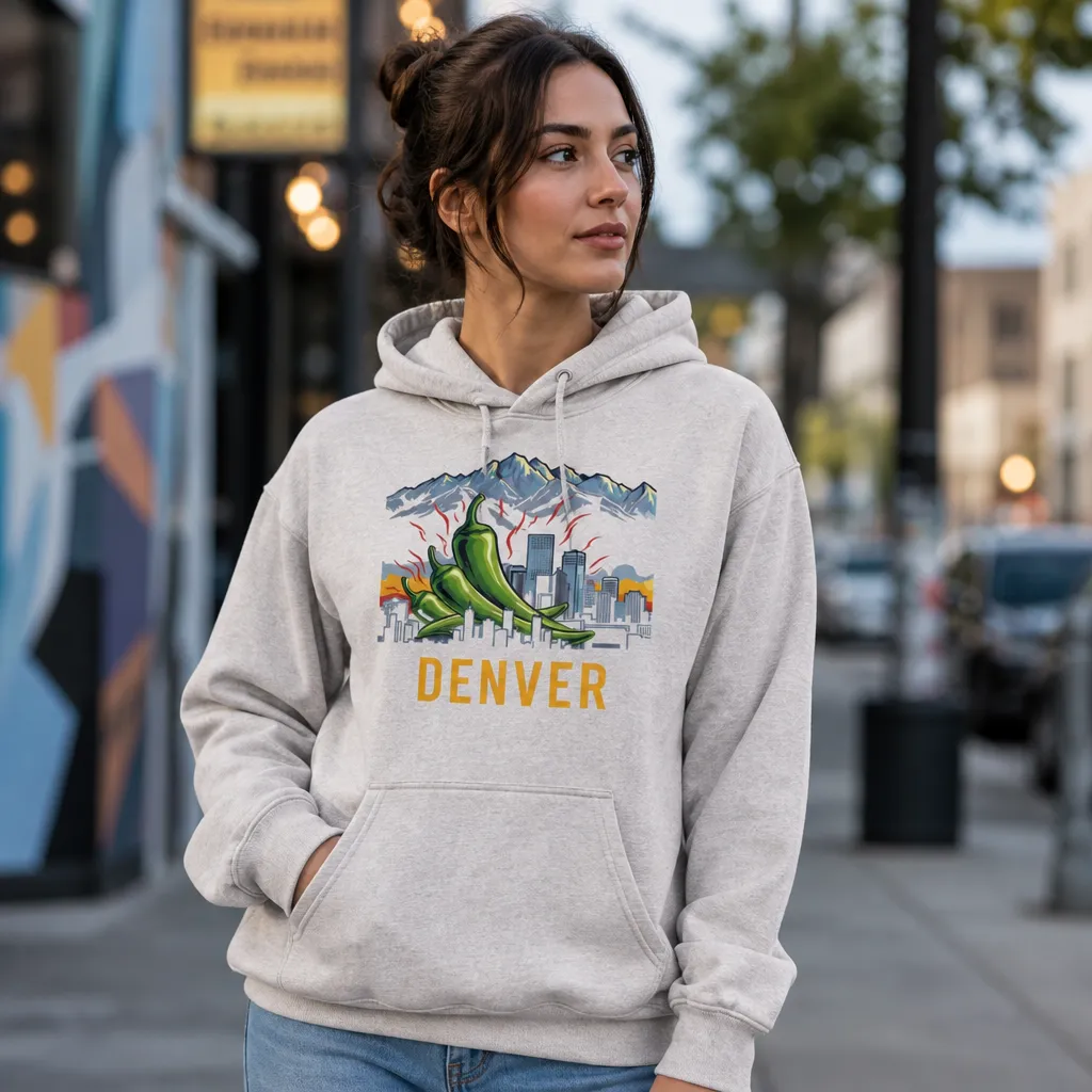 Denver Green Chili Rockies Vibe Hoodie