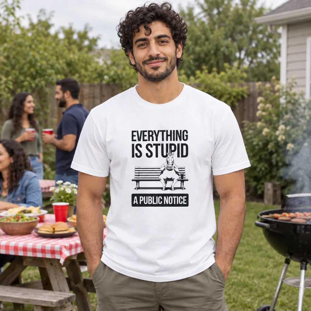 Everything Is Stupid Unicorn Tee
