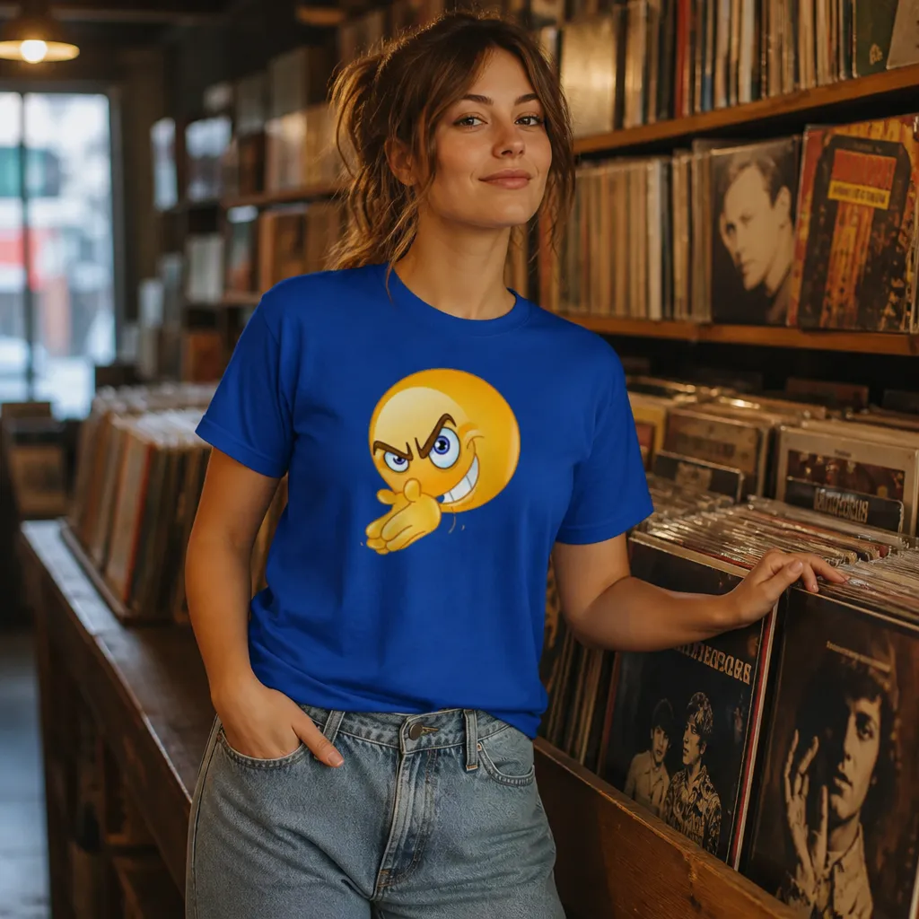 Model wearing Rubbing Hands: Master Plan Meme Tee T-Shirts in White