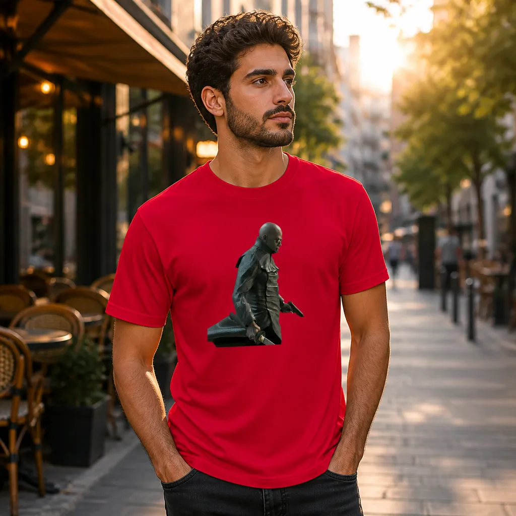 Model wearing Matrix Morpheus T-Shirt T-Shirts in Black