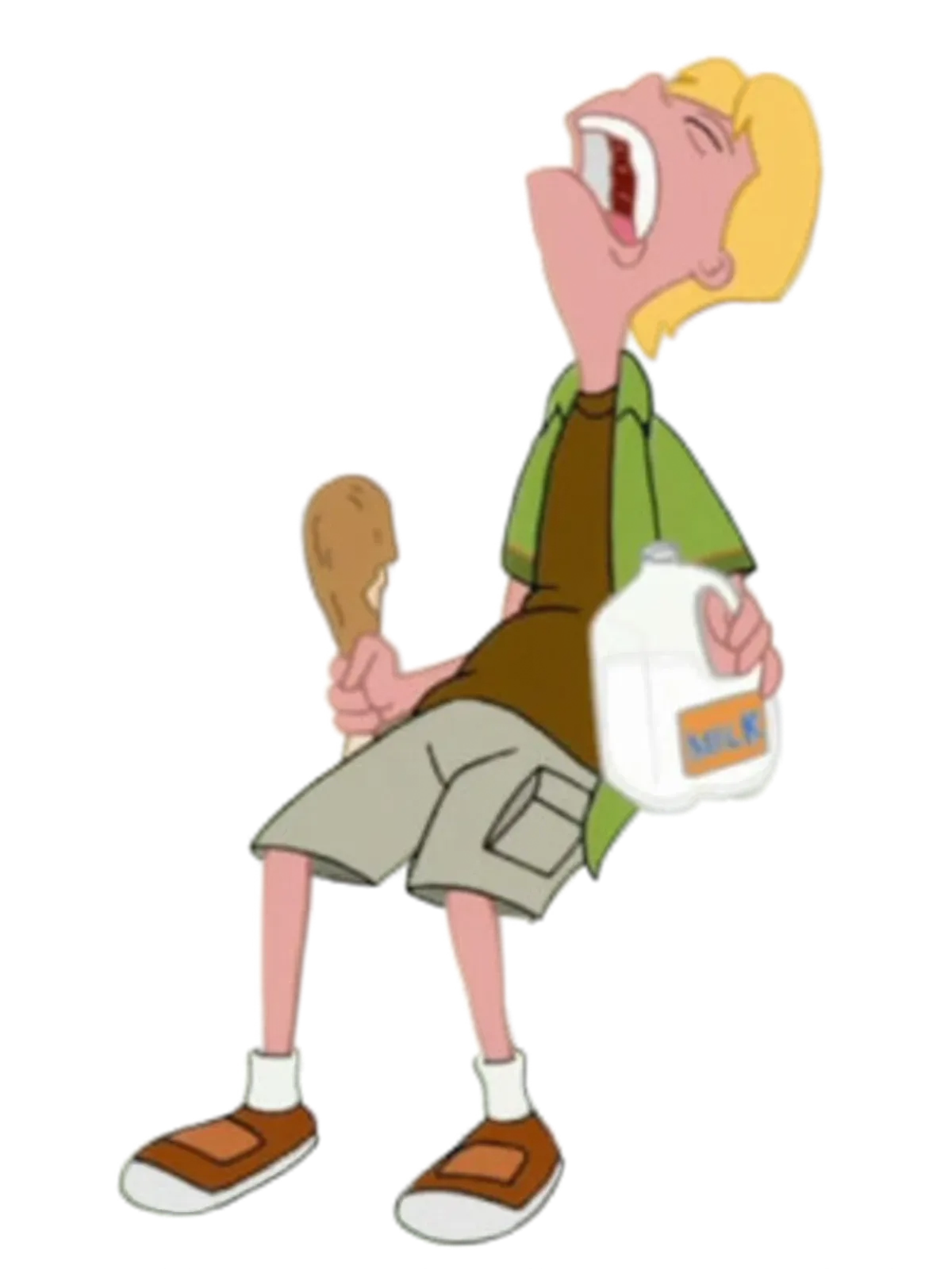 Jeremy Sleeping Meme Tee - Phineas & Ferb Graphic Print Artwork Detail