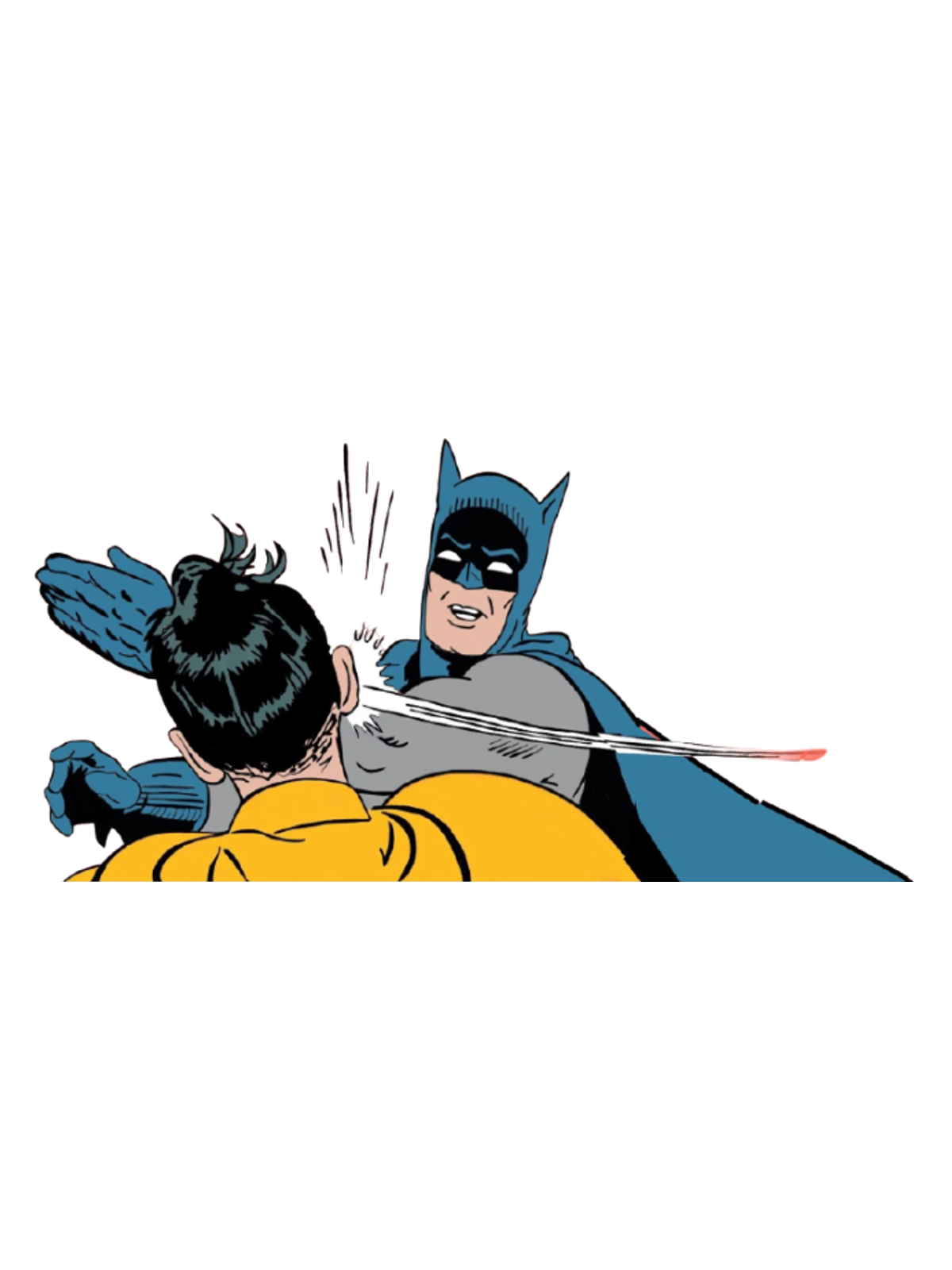 Wake Up, Robin! Slap Meme Hoodie Graphic Print Artwork Detail