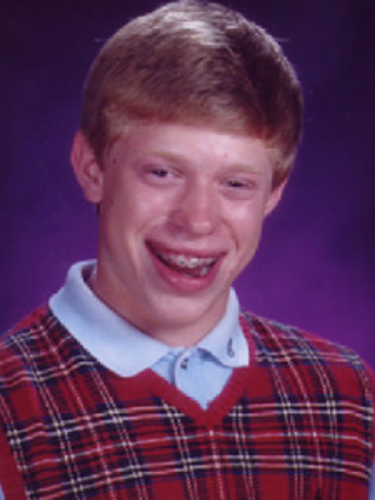 Bad Luck Brian T-Shirt Graphic Print Artwork Detail