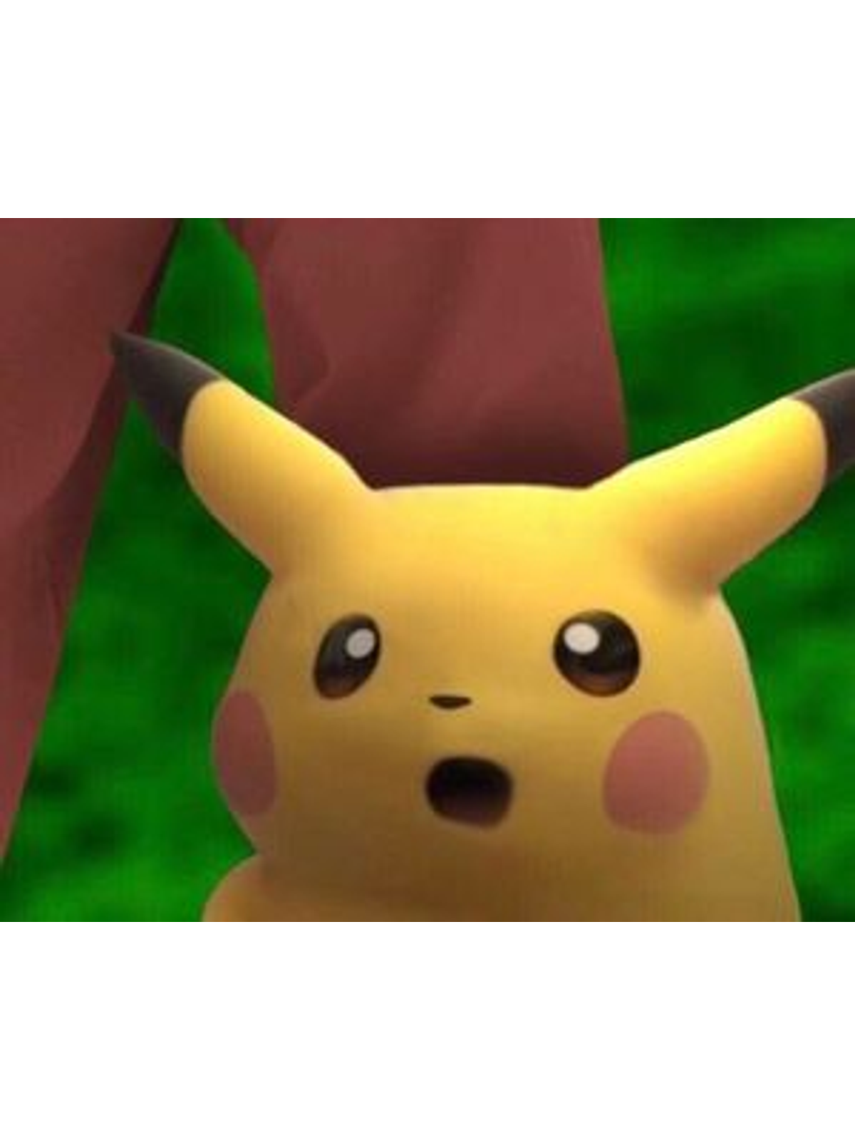 Surprised Pikachu T-Shirt Graphic Print Artwork Detail