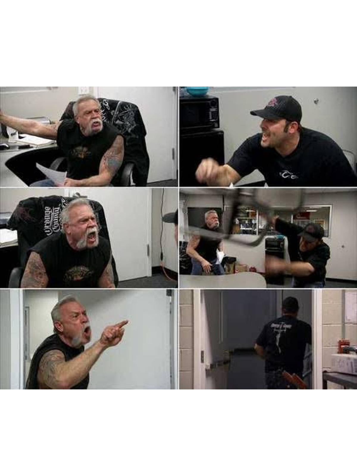 American Chopper Argument T-Shirt Graphic Print Artwork Detail
