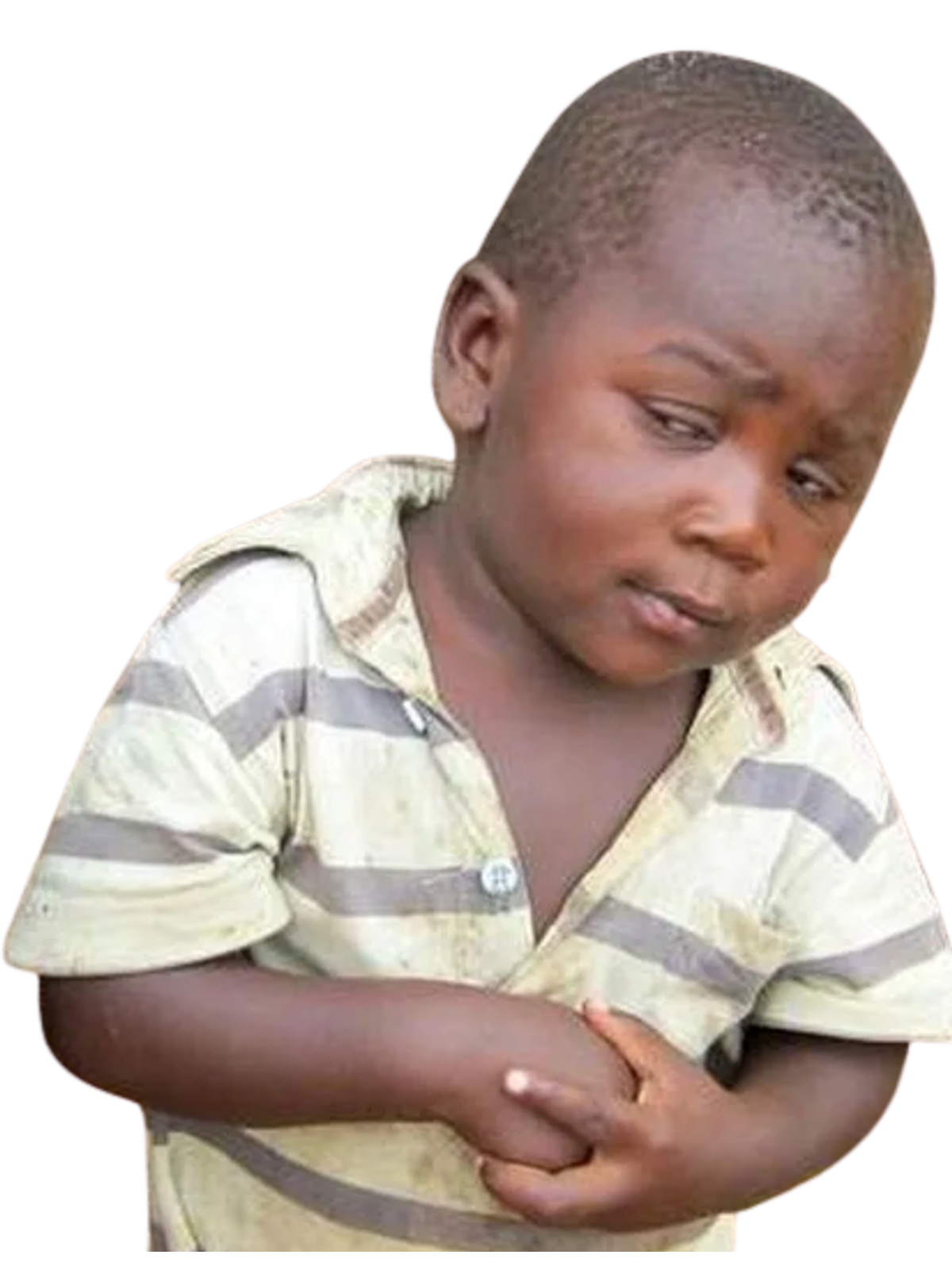 Third World Skeptical Kid T-Shirt Graphic Print Artwork Detail