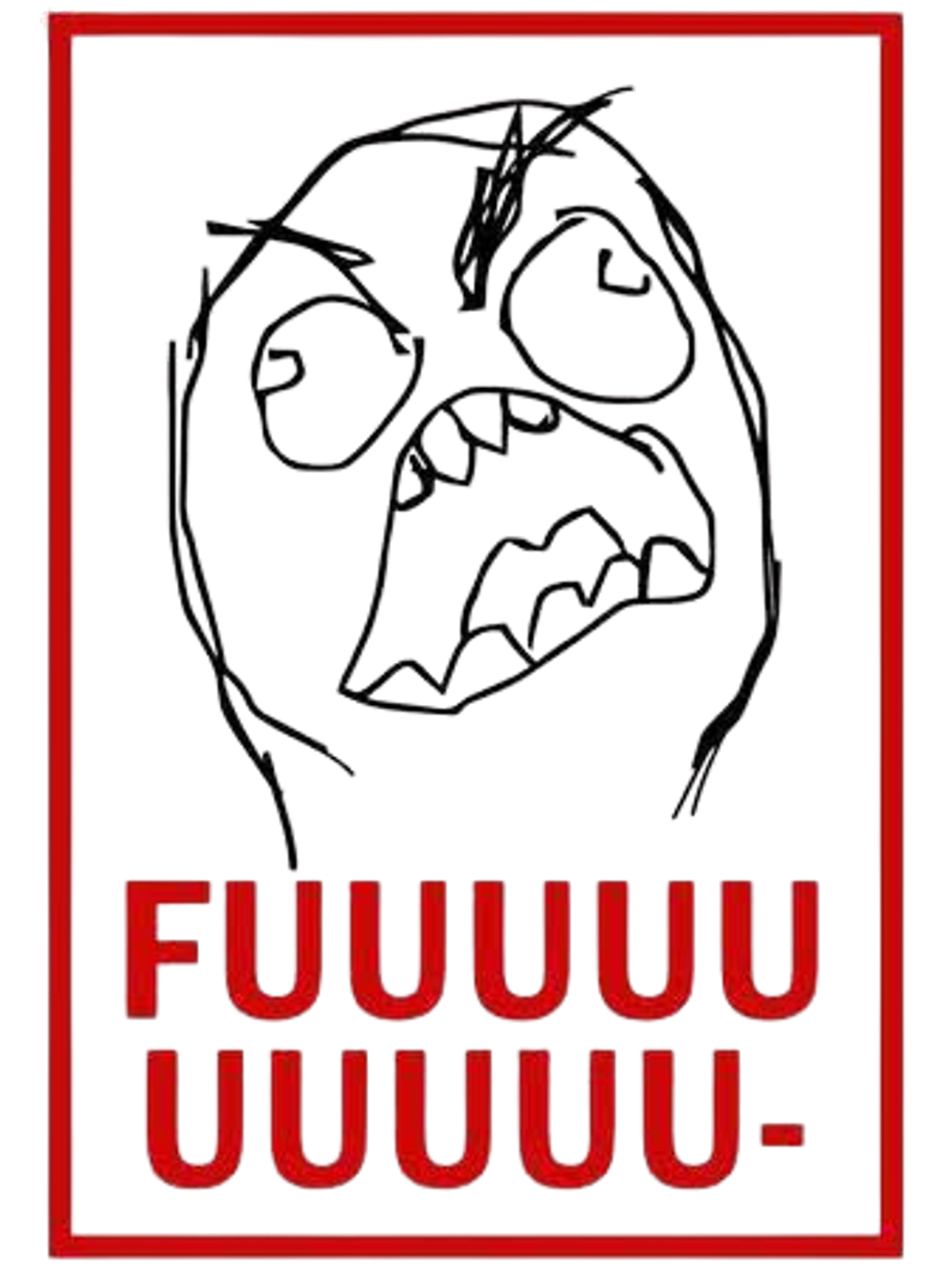 Rage Comics (FFFFFFFFUUUUUU) T-Shirt Graphic Print Artwork Detail