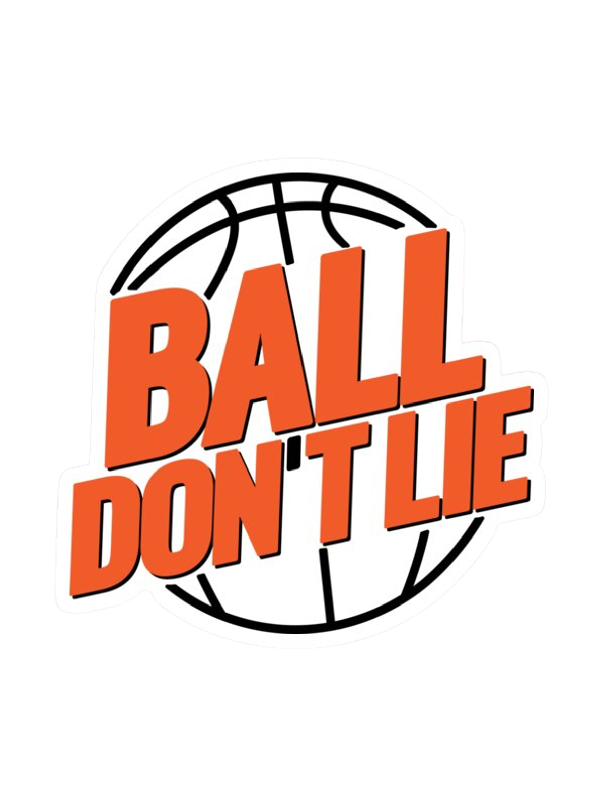 Ball Don't Lie T-Shirt Graphic Print Artwork Detail