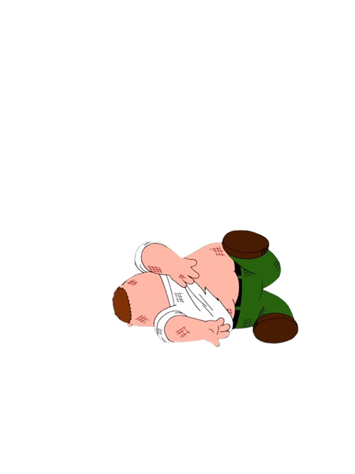 Family Guy Death Pose T-Shirt Graphic Print Artwork Detail
