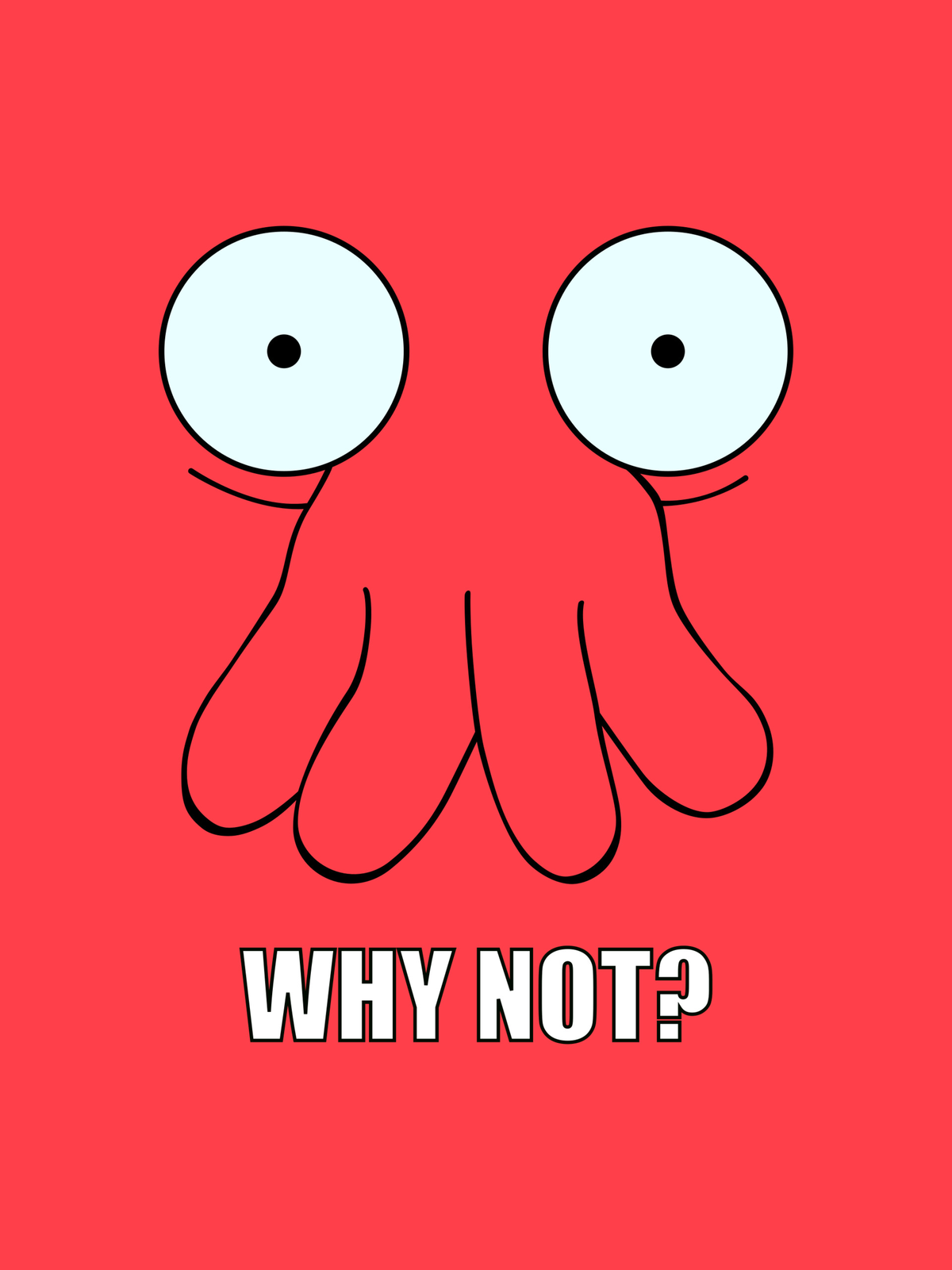 Zoidberg Why Not T-Shirt Graphic Print Artwork Detail
