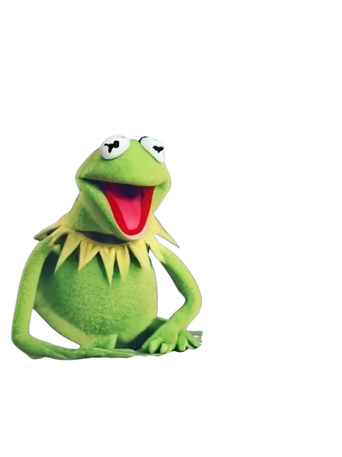 Kermit Typing T-Shirt Graphic Print Artwork Detail