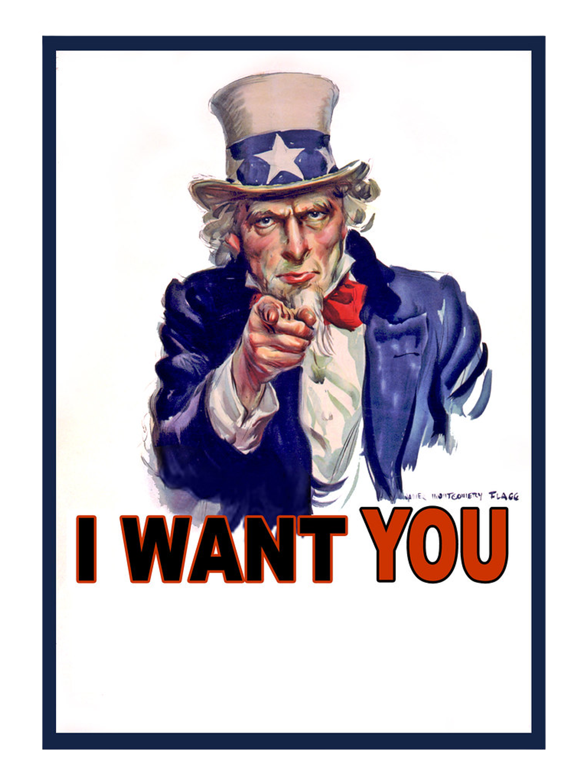 Uncle Sam I Want You T-Shirt Graphic Print Artwork Detail