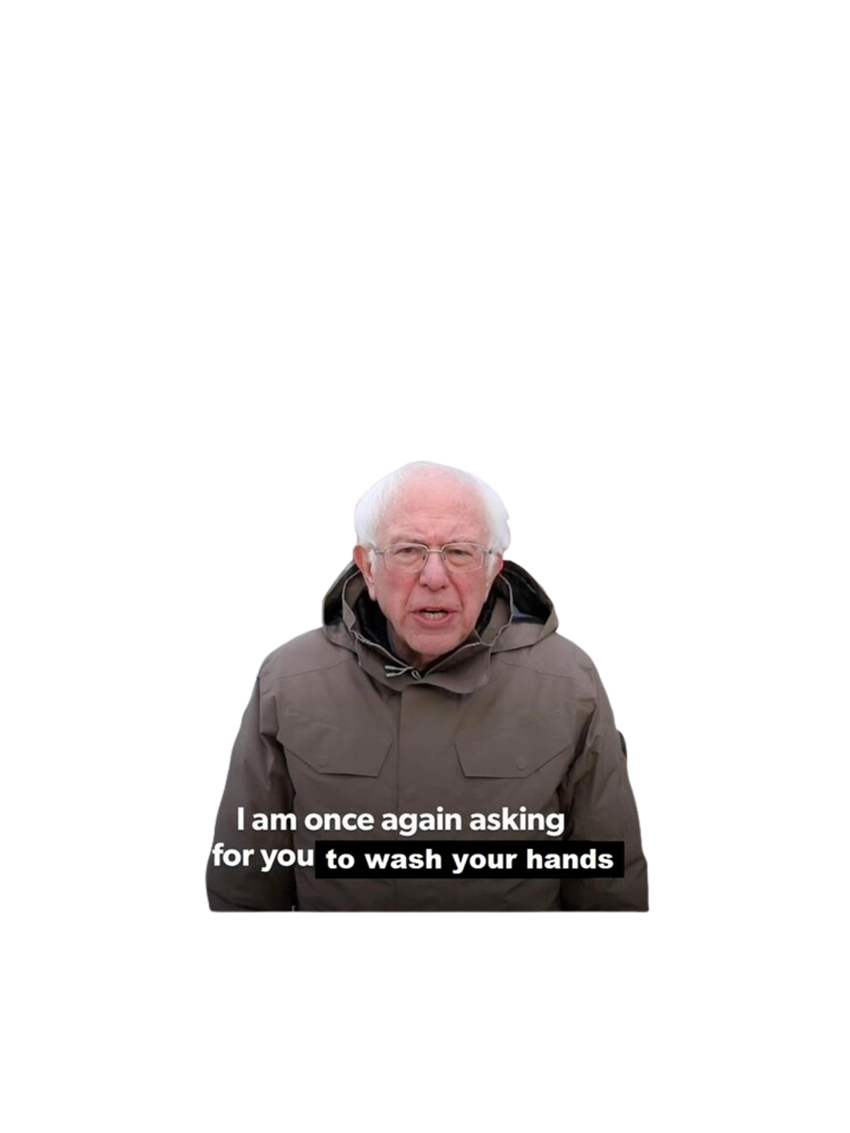 Bernie Once Again Asking T-Shirt Graphic Print Artwork Detail