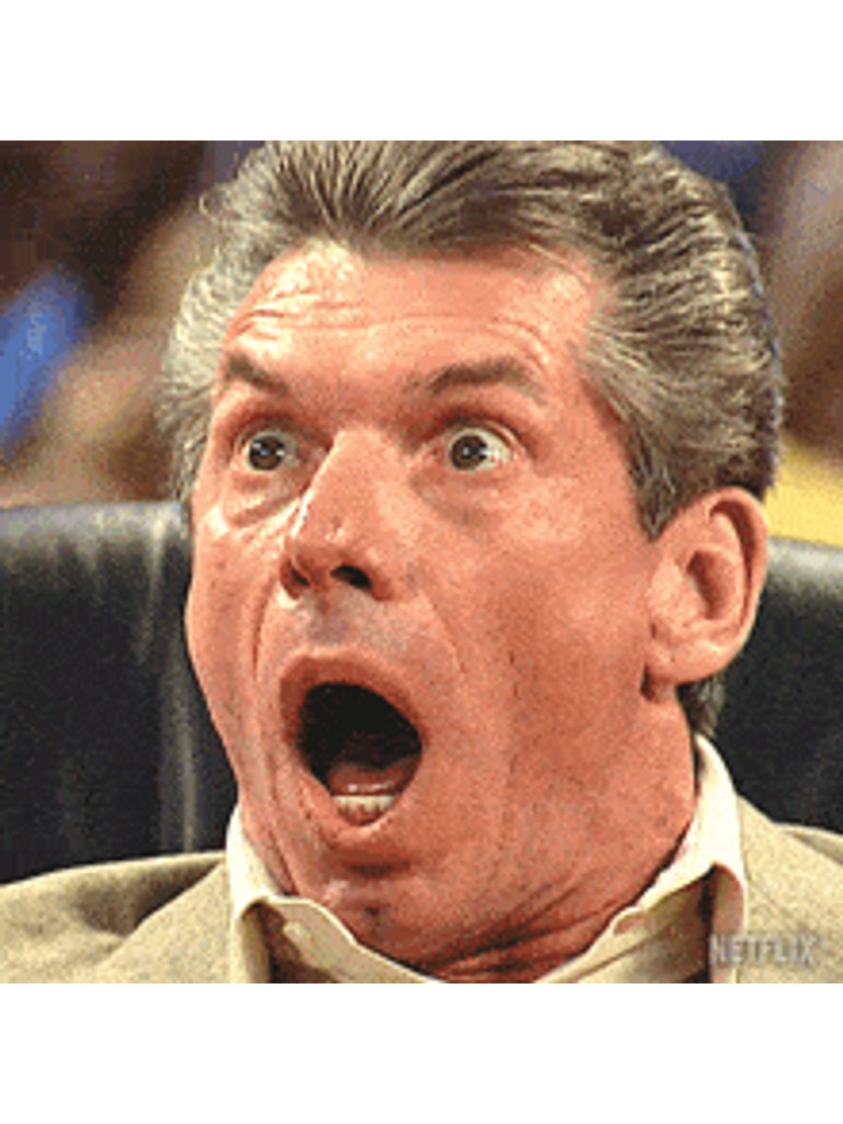 Vince McMahon Reaction Meme Tee Graphic Print Artwork Detail