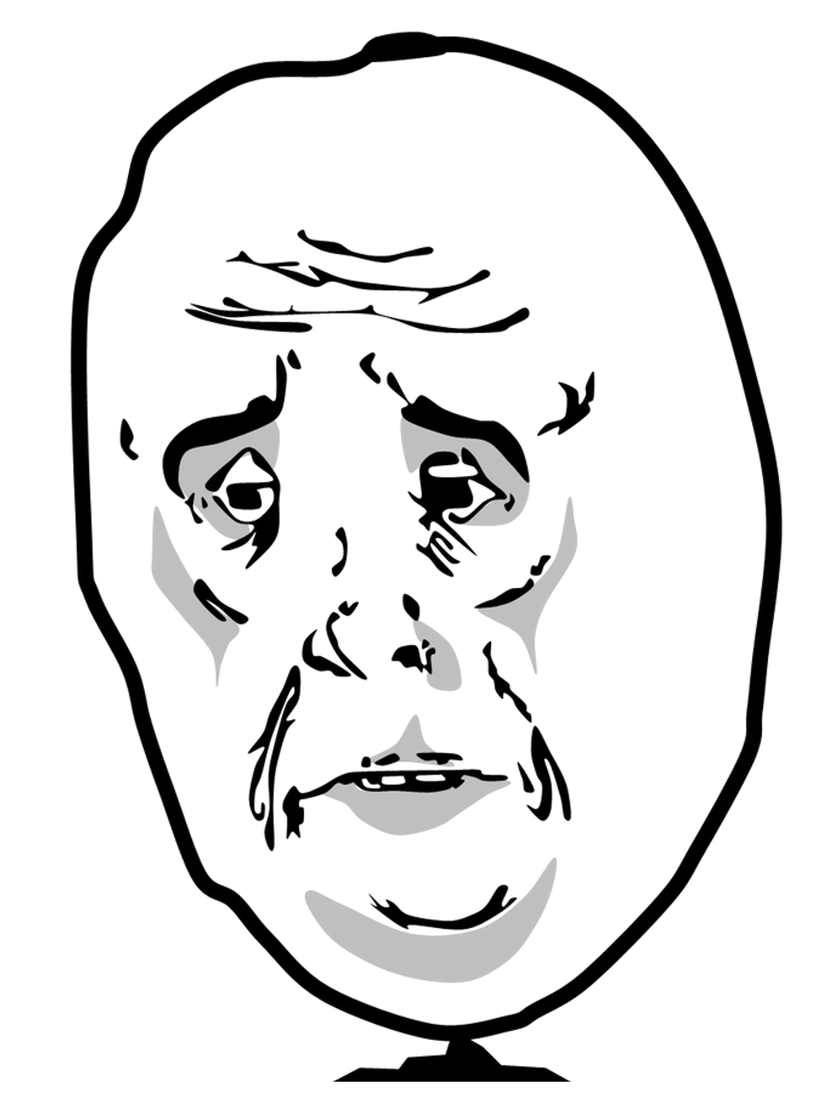 Okay Guy Rage Tee: Inner Fury Edition Graphic Print Artwork Detail
