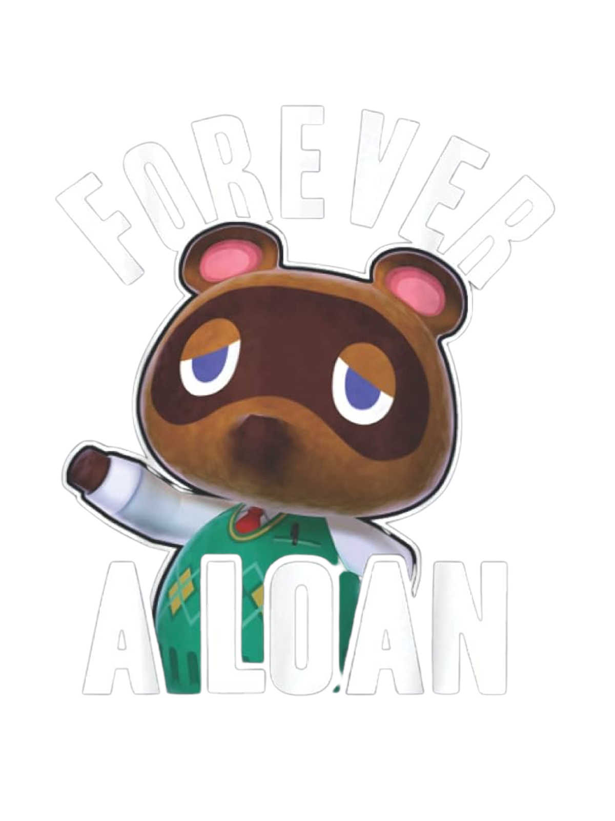 Forever a Loan Meme T-Shirt Graphic Print Artwork Detail
