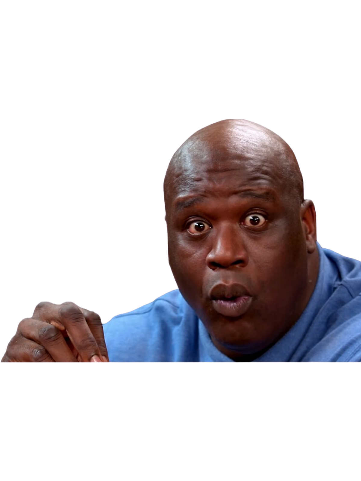 Surprised Shaq Meme Tee - Get Shaq-Faced! Graphic Print Artwork Detail