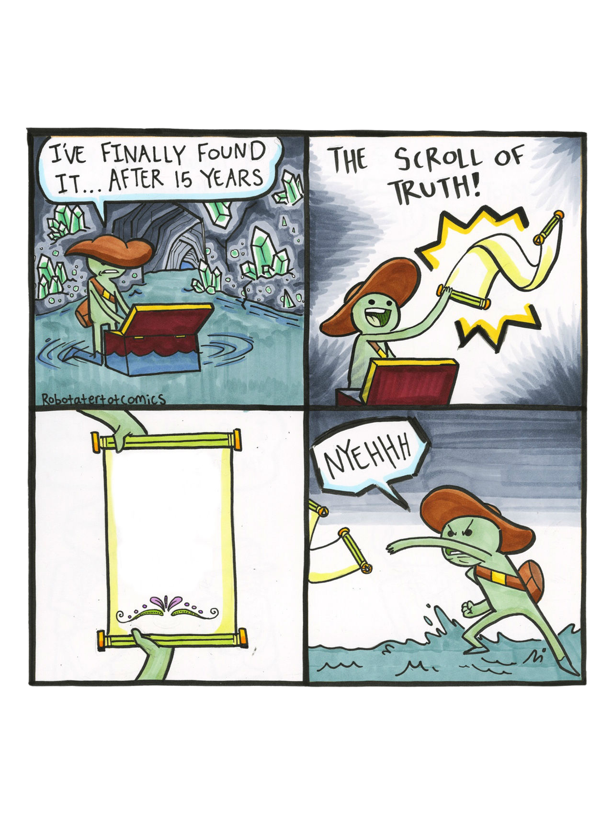 Scroll of Truth: Hard Truths Meme Tee Graphic Print Artwork Detail