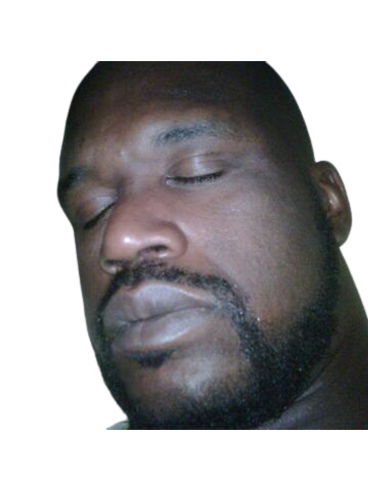 Shaq Sleeping Meme Tee: Nap Mode Activated! Graphic Print Artwork Detail