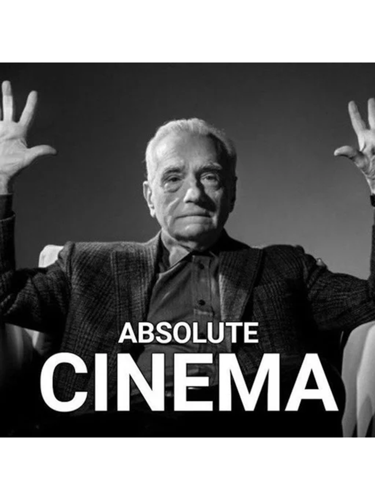 "Absolute Cinema" T-Shirt | Meme Trend Graphic Print Artwork Detail