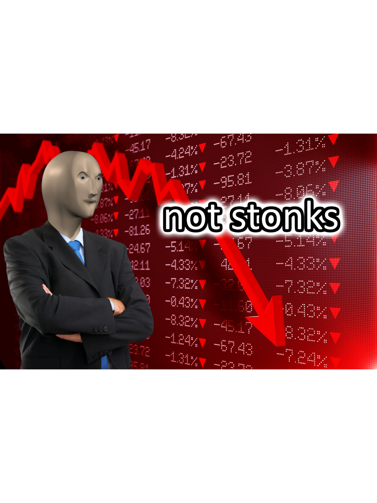 Not Stonks: When Plans Go Sideways Tee Graphic Print Artwork Detail