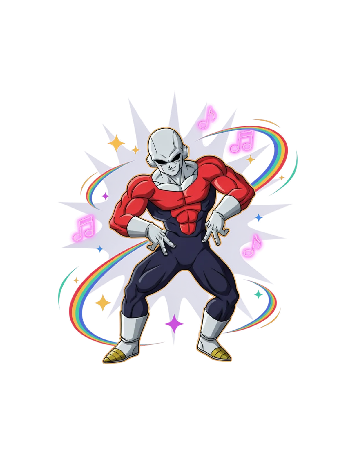 Jiren Hip Swing Dance Anime Hoodie Graphic Print Artwork Detail