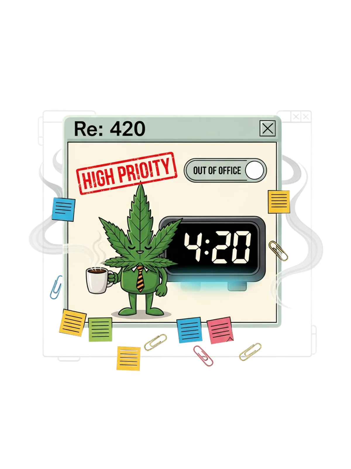 420 High Priority Graphic Tee Graphic Print Artwork Detail