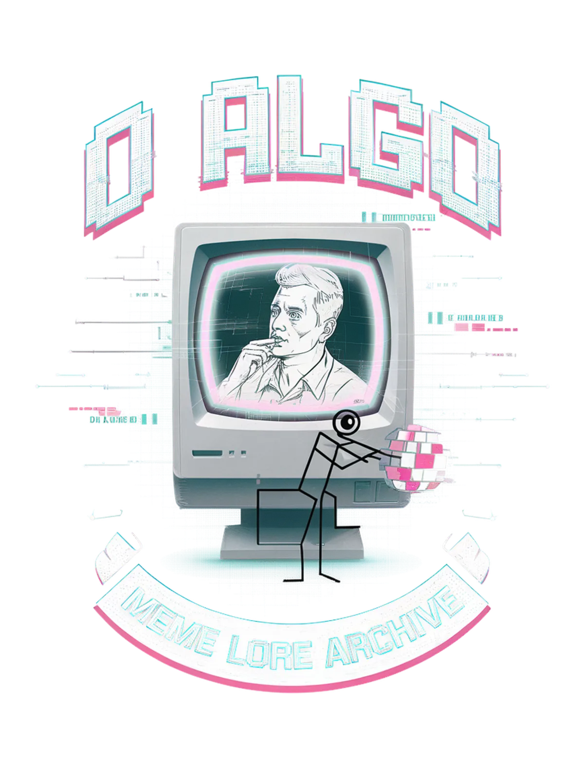 O Algo Internet Meme Lore Graphic Tee Graphic Print Artwork Detail