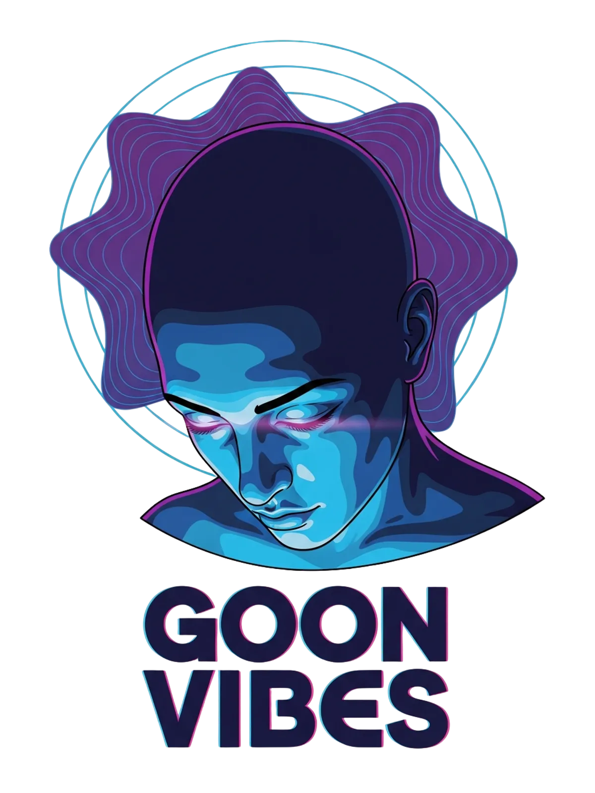 Goon Vibes Only T-Shirt Graphic Print Artwork Detail