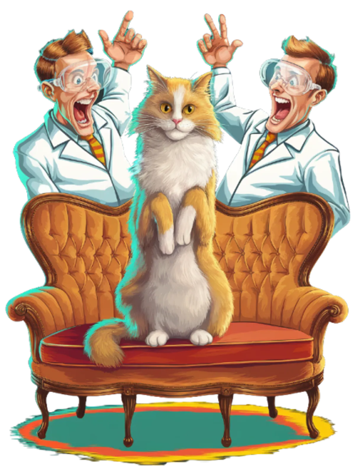 Scientists Reveal The Hi Meme T-Shirt Graphic Print Artwork Detail