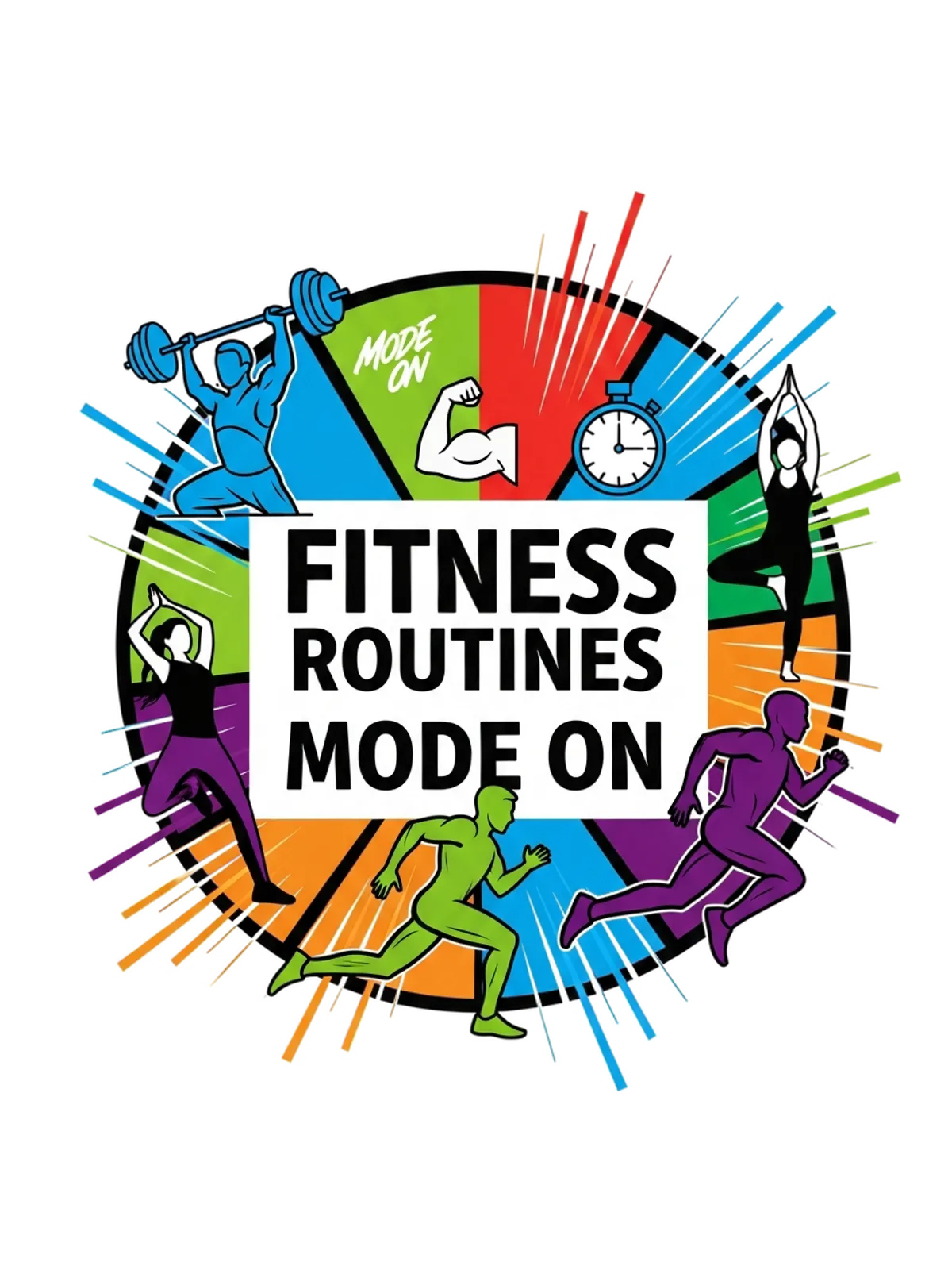 Fitness Mode ON | Gains Lifestyle Hoodie Graphic Print Artwork Detail