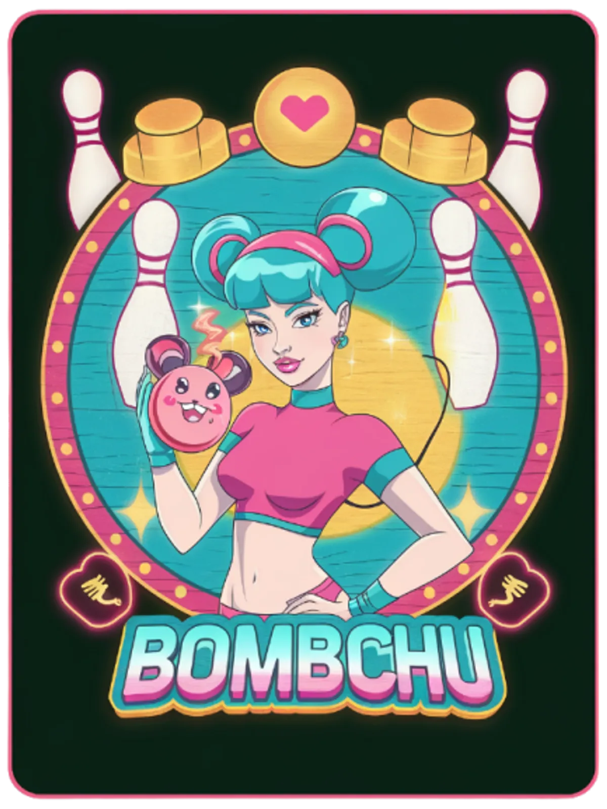 Bombchu Bowling Club Graphic Hoodie Graphic Print Artwork Detail