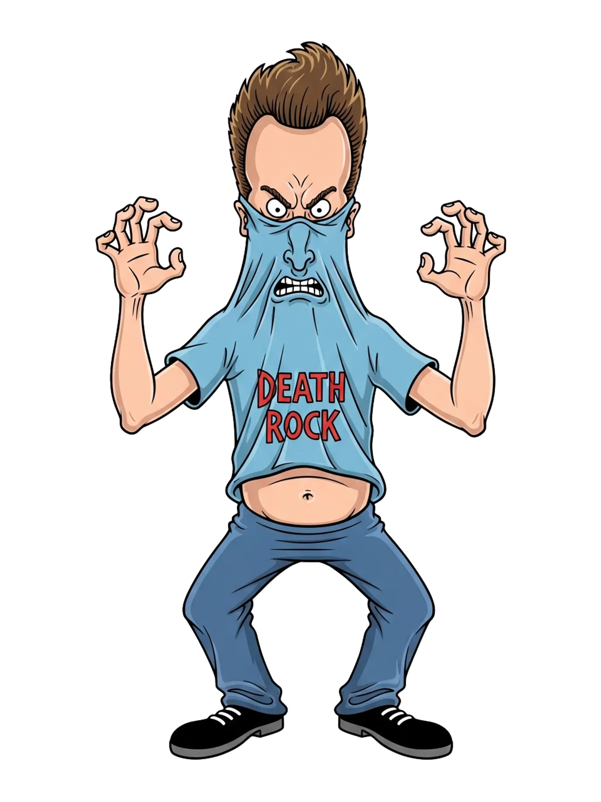 I Am Cornholio T-Shirt Graphic Print Artwork Detail