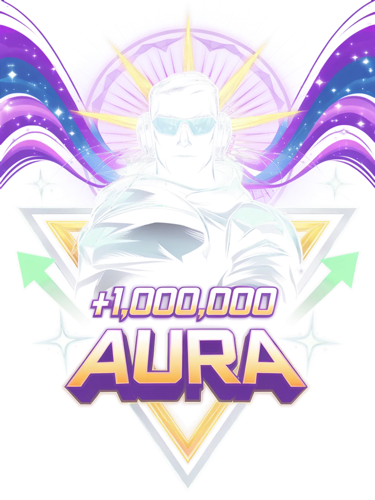 +1,000,000 Aura Points Meme Hoodie Graphic Print Artwork Detail