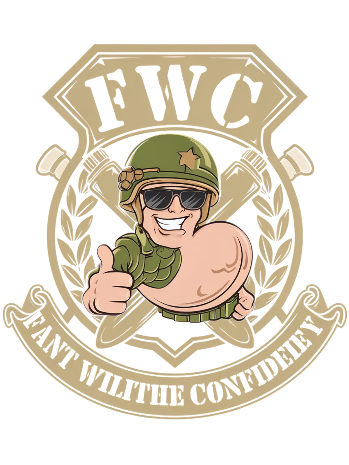 FWC Fart With Confidence Hoodie Graphic Print Artwork Detail
