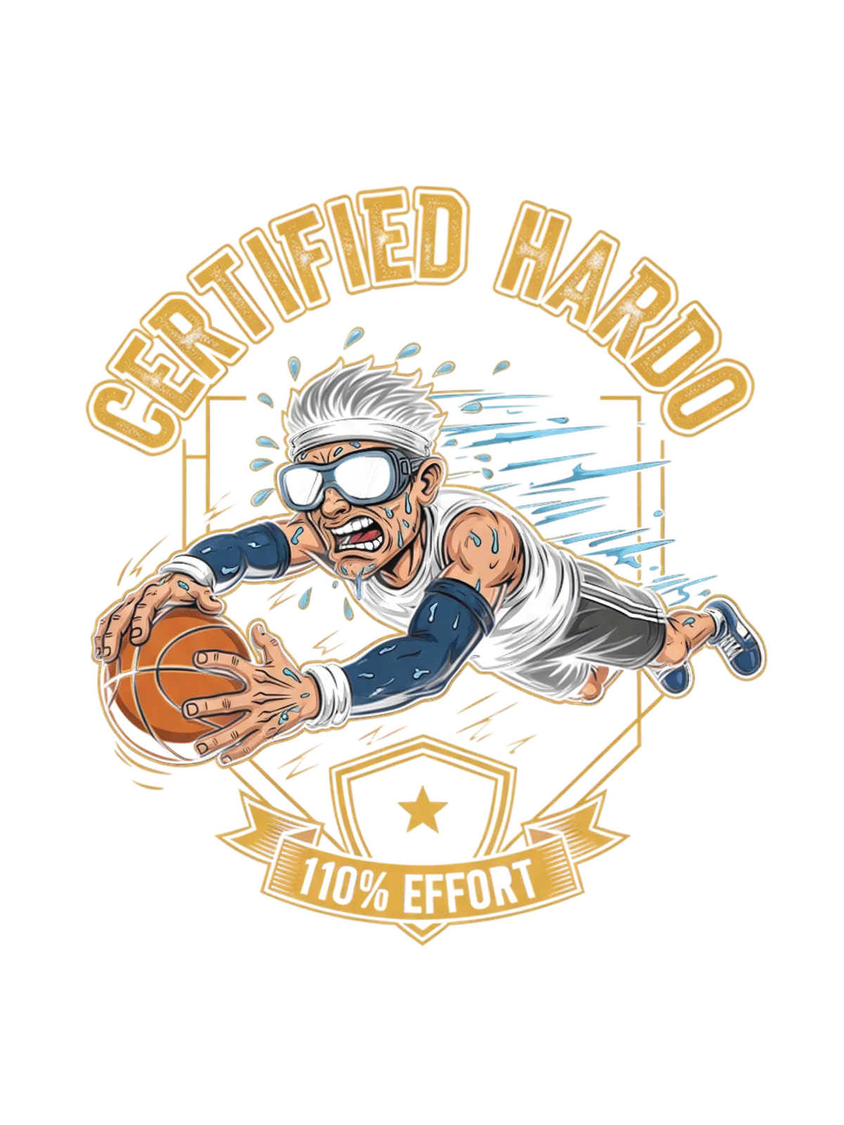 Certified Hardo Graphic T-Shirt Graphic Print Artwork Detail