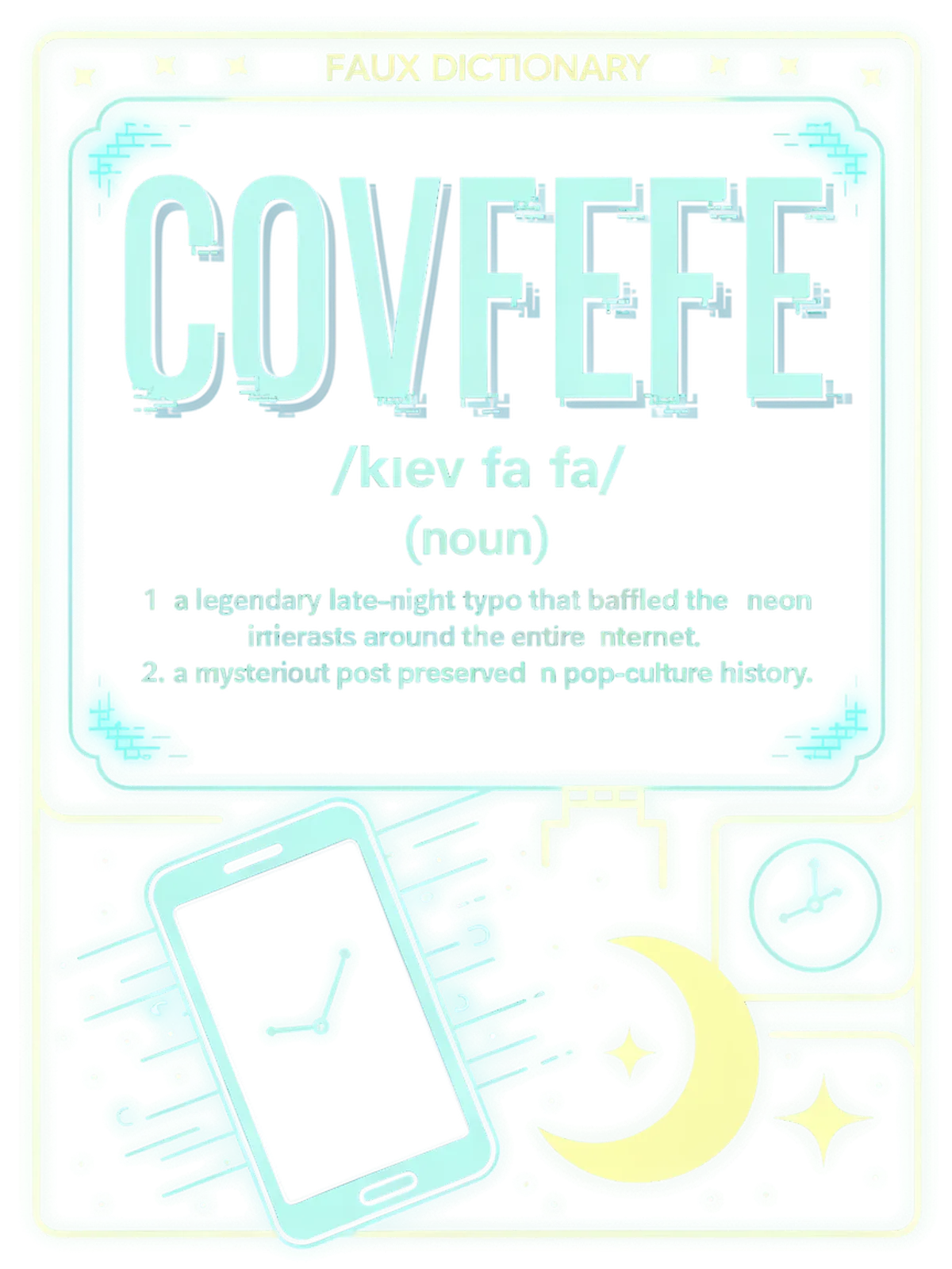 Covfefe Definition Meme Hoodie Graphic Print Artwork Detail