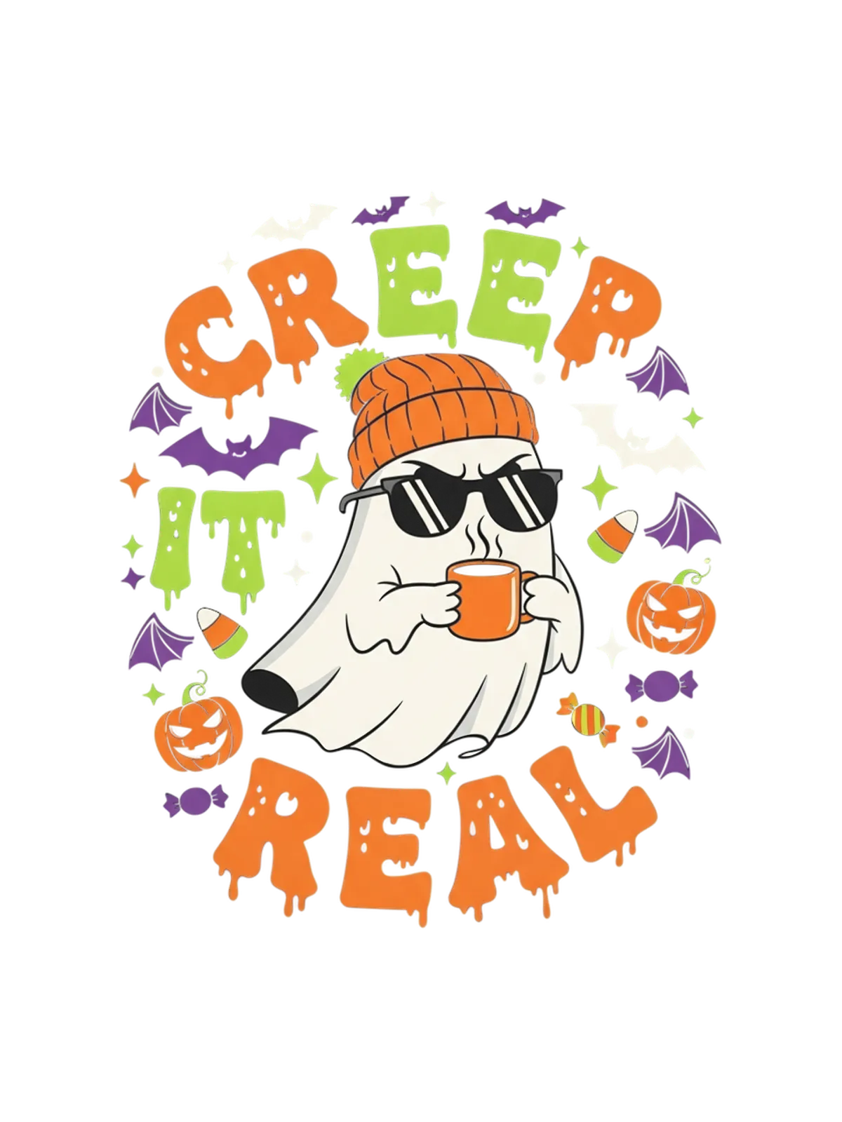 Creep It Real Graphic Tee Graphic Print Artwork Detail