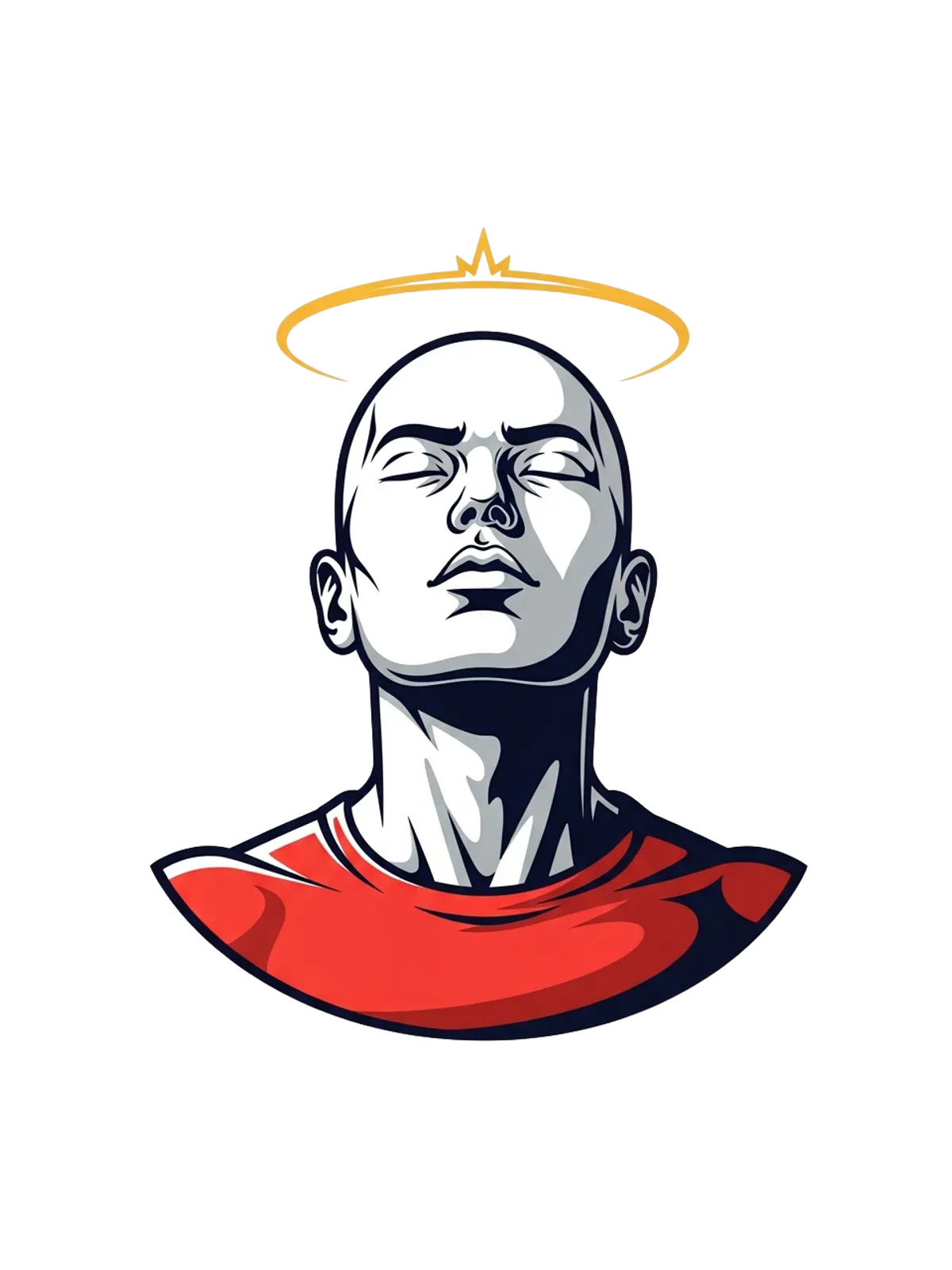Bald & Majestic Power Move Hoodie Graphic Print Artwork Detail