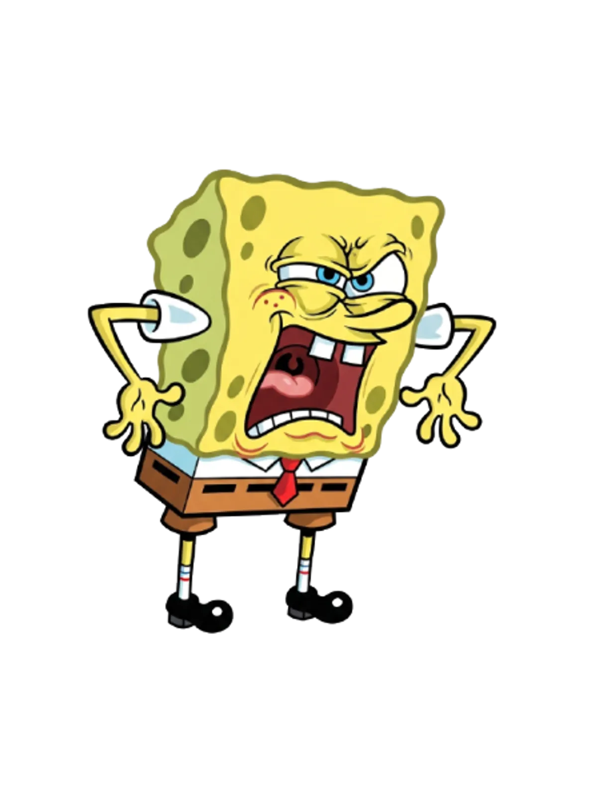 Mocking SpongeBob Meme Tee T-Shirt Graphic Print Artwork Detail