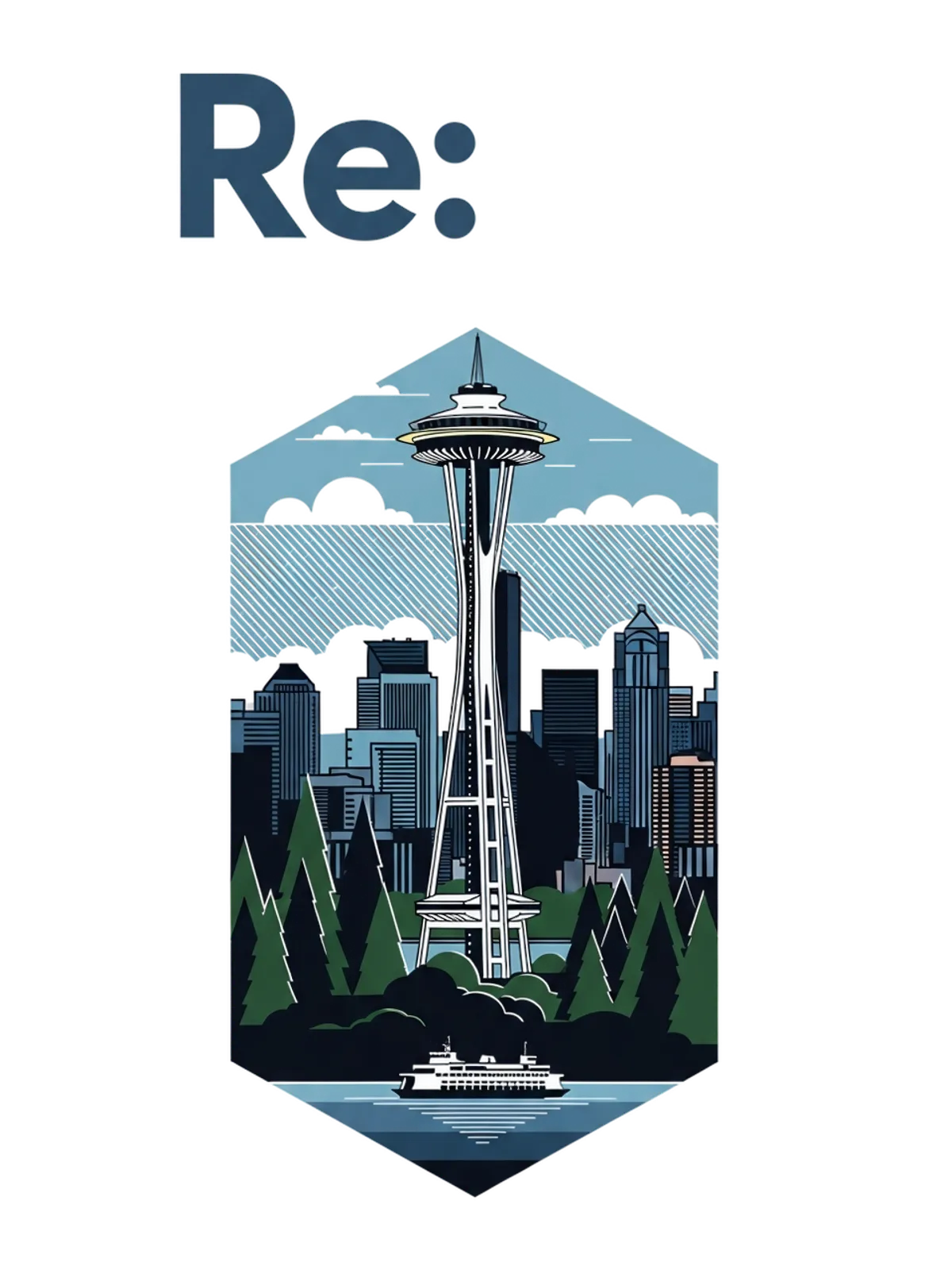 Re: Seattle Meme Poster - Iconic Email Thread Graphic Print Artwork Detail