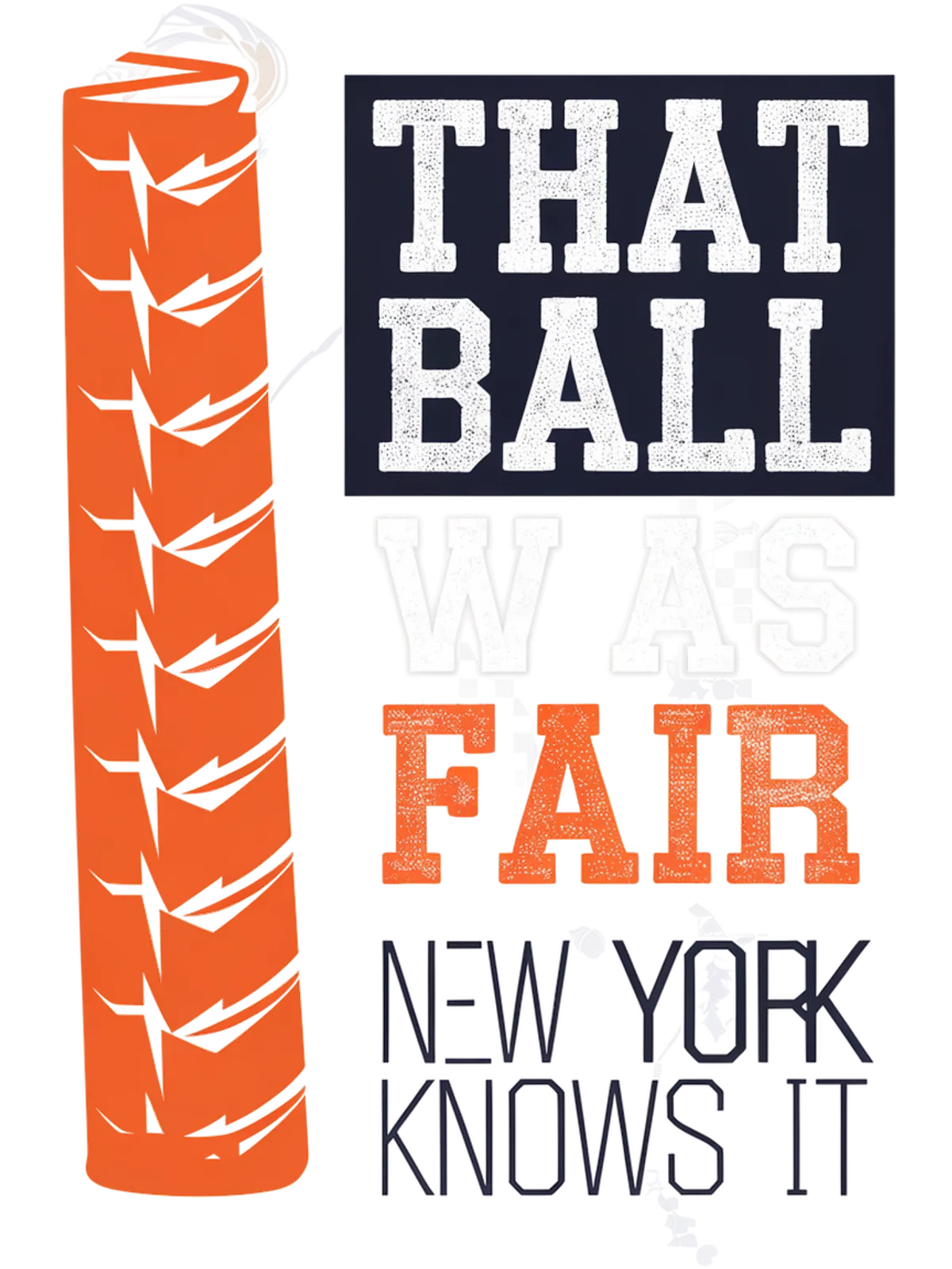 That Ball Was Fair Graphic T-Shirt Graphic Print Artwork Detail